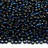 Бисер чешский PRECIOSA круглый 13/0 67100 темно-синий, серебряная линия внутри, 25г - Бисер чешский PRECIOSA круглый 13/0 67100 темно-синий, серебряная линия внутри, 25г