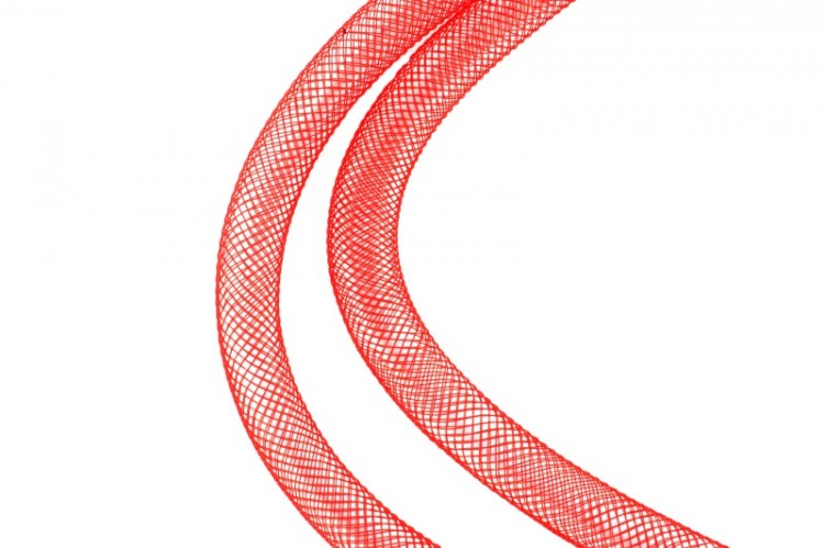 Ювелирная сетка, диаметр 10мм, цвет красный, пластик, 46-017, 1 метр Ювелирная сетка, диаметр 10мм, цвет красный, пластик, 46-017, 1 метр