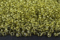 Бисер чешский PRECIOSA круглый 10/0 01252 зеленый прозрачный, 1 сорт, 50г