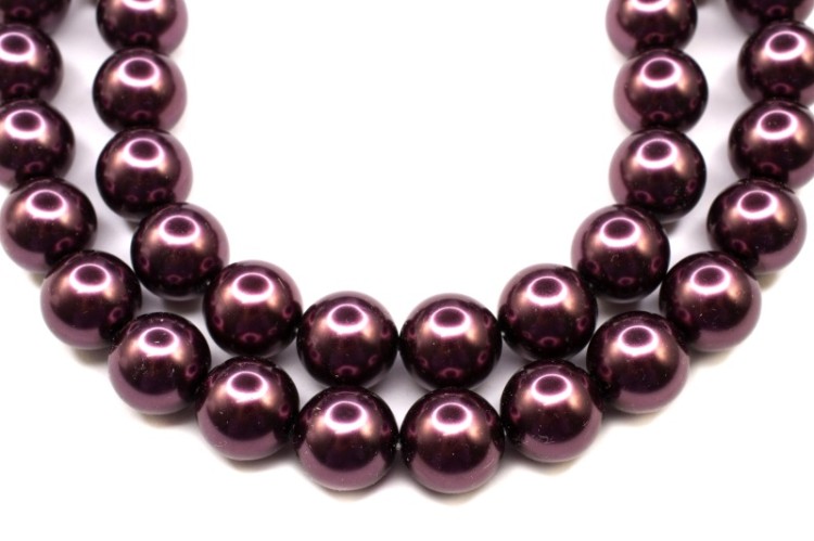 Жемчуг Preciosa Maxima, цвет light burgundy, 12мм, 704-078, 2шт Жемчуг Preciosa Maxima, цвет light burgundy, 12мм, 704-078, 2шт