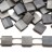 Бисер японский MIYUKI TILA #55105 Crystal Chrome Full Matted, матовый непрозрачный, 5 грамм - Бисер японский MIYUKI TILA #55105 Crystal Chrome Full Matted, матовый непрозрачный, 5 грамм