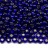 Бисер чешский PRECIOSA круглый 10/0 37100 синий, серебряная линия внутри, 5 грамм - Бисер чешский PRECIOSA круглый 10/0 37100 синий, серебряная линия внутри, 5 грамм