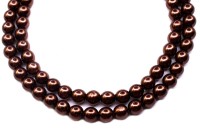 Жемчуг Preciosa, цвет 70019 коричневый, 6мм, 10шт