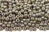 Бисер японский MIYUKI круглый 8/0 #1865 серый, гальванизированный глянцевый, 10 грамм