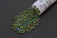 Бисер японский MIYUKI круглый 11/0 #0468-TB зеленый ирис, металлизированный, 1 туба (около 24 грамм)