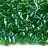 Бисер японский MIYUKI Delica цилиндр 15/0 DBS-0152 зеленый, прозрачный радужный, 5 грамм - Бисер японский MIYUKI Delica цилиндр 15/0 DBS-0152 зеленый, прозрачный радужный, 5 грамм