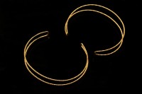 LUX Основа для браслета 60мм, цвет золото, латунь, 18К позолота, 16-060, 1шт