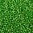 Бисер чешский PRECIOSA круглый 10/0 57100М матовый зеленый серебряная линия внутри, 2 сорт, 50г - Бисер чешский PRECIOSA круглый 10/0 57100М матовый зеленый серебряная линия внутри, 2 сорт, 50г
