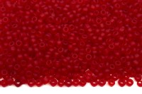 Бисер китайский круглый размер 12/0, цвет М05В матовый красный непрозрачный, 450г