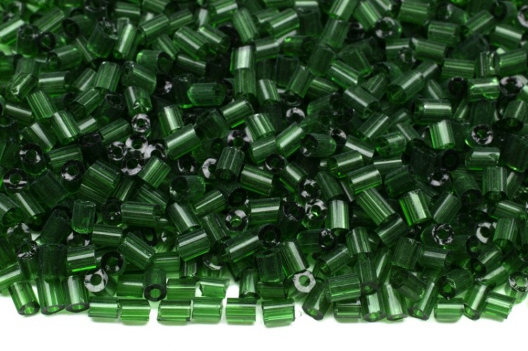 Бисер китайский рубка размер 11/0, цвет 0007В зеленый, прозрачный, 450г Бисер китайский рубка размер 11/0, цвет 0007В зеленый, прозрачный, 450г
