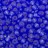 Бисер чешский PRECIOSA круглый 5/0 37050М матовый синий, серебряная линия внутри, 50г - Бисер чешский PRECIOSA круглый 5/0 37050М матовый синий, серебряная линия внутри, 50г