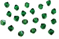 Бусина биконус Swarovski 5328 #336 4мм Majestic Green, 5328-4-336, 20шт