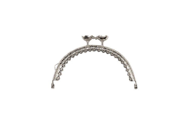 Фермуар (замок для сумочки) 85х57х11мм, цвет платина, железо, 1006-012, 1шт Фермуар (замок для сумочки) 85х57х11мм, цвет платина, железо, 1006-012, 1шт