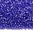 Бисер японский MIYUKI круглый 15/0 #1647 фиолетовый полуматовый, серебряная линия внутри, 10 грамм - Бисер японский MIYUKI круглый 15/0 #1647 фиолетовый полуматовый, серебряная линия внутри, 10 грамм
