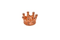 Обниматель для бусины 11х7мм, внутренний диаметр 8мм, отверстие 6мм, цвет розовое золото, латунь, 02-189, 1шт