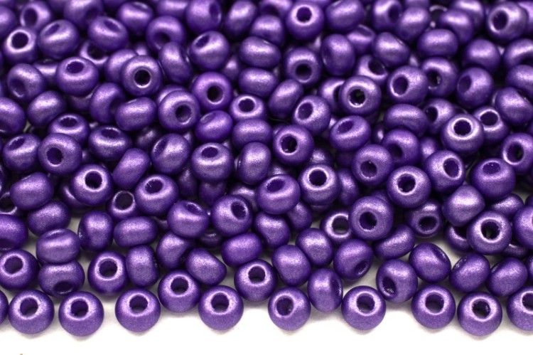 Бисер чешский PRECIOSA круглый 8/0 22015 темно-фиолетовый, PermaLux, 50г Бисер чешский PRECIOSA круглый 8/0 22015 темно-фиолетовый, PermaLux, 50г