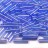 Бисер японский TOHO Bugle стеклярус 9мм #0168 светлый сапфир, радужный прозрачный, 5 грамм - Бисер японский TOHO Bugle стеклярус 9мм #0168 светлый сапфир, радужный прозрачный, 5 грамм