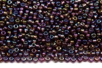 Бисер чешский PRECIOSA круглый 10/0 27069 фиолетовый радужный, серебряная линия внутри, 1 сорт, 50г