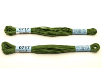 Мулине Gamma, цвет 0717 гороховый, хлопок, 8м, 1шт