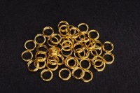 Кольца соединительные 5х0,7мм двойные, цвет золото, железо, 13-032, 10г (~110шт)