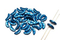 Бусины Crescent beads 10х3мм, цвет 0310-77040CR Saturated Metallic Blue, 708-047, 5г (около 40 шт)