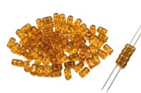 Бусины Rulla 3х5мм, отверстие 0,8мм, цвет 10060 топаз прозрачный, 711-134, 10г (около 100шт)