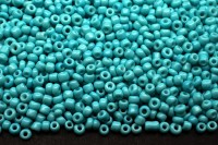 Бисер китайский круглый размер 12/0, цвет К12 бирюзовый непрозрачный, 450г