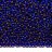 Бисер чешский PRECIOSA круглый 13/0 67300 синий, серебряная линия внутри, квадратное отверстие, 25г - Бисер чешский PRECIOSA круглый 13/0 67300 синий, серебряная линия внутри, квадратное отверстие, 25г