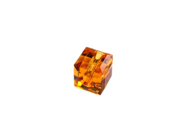 Бусина куб Swarovski 5601 #203 4мм Topaz, 5601-4-203, 1шт Бусина куб Swarovski 5601 #203 4мм Topaz, 5601-4-203, 1шт