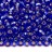 Бисер чешский PRECIOSA круглый 5/0 37050 синий, серебряная линия внутри, квадратное отверстие, 50г - Бисер чешский PRECIOSA круглый 5/0 37050 синий, серебряная линия внутри, квадратное отверстие, 50г