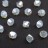Бусины биконусы хрустальные 4мм, цвет WHITE OPAL GLITTER, 746-128, 20шт - Бусины биконусы хрустальные 4мм, цвет WHITE OPAL GLITTER, 746-128, 20шт