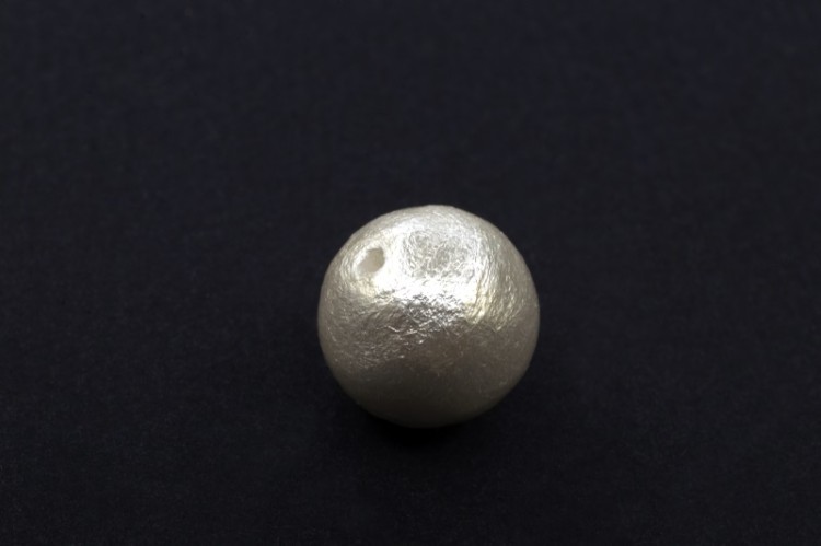 Хлопковый жемчуг Miyuki Cotton Pearl 12мм, цвет White, 744-009, 1шт Хлопковый жемчуг Miyuki Cotton Pearl 12мм, цвет White, 744-009, 1шт