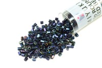 Бисер японский MIYUKI Hexagon 2 Cut (шестиугольный) 11/0 #0452-TB темный синий ирис, металлизированный, 1 туба (около 21 грамм)