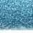 Бисер японский MIYUKI круглый 15/0 #1643 небесно-голубой полуматовый, серебряная линия внутри, 10 грамм - Бисер японский MIYUKI круглый 15/0 #1643 небесно-голубой полуматовый, серебряная линия внутри, 10 грамм
