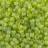 Бисер японский TOHO круглый 8/0 #0164F зеленый лайм матовый, радужный прозрачный, 10 грамм - Бисер японский TOHO круглый 8/0 #0164F зеленый лайм матовый, радужный прозрачный, 10 грамм