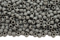 Бисер японский TOHO круглый 8/0 #0053DF темно-серый, матовый непрозрачный, 10 грамм