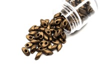 Бисер японский MIYUKI Long Magatama #2006 тёмная бронза, металлизированный матовый, 10 грамм