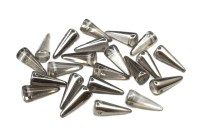 Бусины Spike beads 13х5мм, отверстие 0,8мм, цвет 00030/27401 Crystal Chrom, 757-003, 10г (около 22шт)