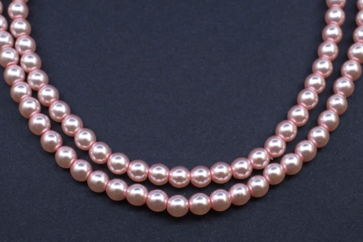 Жемчуг Preciosa, цвет 70427 розово-сиреневый, 6мм, 10шт Жемчуг Preciosa, цвет 70427 розово-сиреневый, 6мм, 10шт