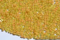 Бисер китайский рубка размер 11/0, цвет 0317 горчичный, цветная линия внутри, 450г