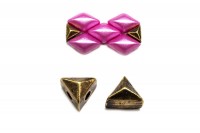 Бусина GemDuo CYMBAL Embourios 4х4мм, отверстие 0,8мм, цвет античная латунь, 11-049, 2шт