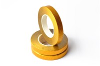 Флористическая лента, ширина 12мм, длина 27м, цвет золото, 1002-013, 1шт