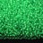 Бисер чешский PRECIOSA круглый 10/0 38356 прозрачный, зеленая линия внутри, 1 сорт, 50г - Бисер чешский PRECIOSA круглый 10/0 38356 прозрачный, зеленая линия внутри, 1 сорт, 50г