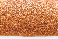 Бисер чешский PRECIOSA Граненый Шарлотта 13/0 86060 оранжевый прозрачный блестящий, около 10 грамм