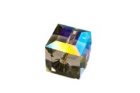 Бусина куб Swarovski 5601 #215 SHIMB 8мм Black Diamond Shimmer B, 5601-8-215-963, 1шт