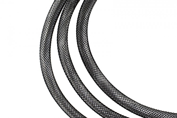 Ювелирная сетка, диаметр 8мм, цвет черный, пластик, 46-020, 1 метр Ювелирная сетка, диаметр 8мм, цвет черный, пластик, 46-020, 1 метр