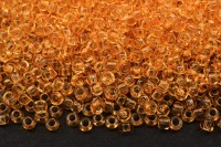 Бисер чешский PRECIOSA круглый 10/0 01283 оранжевый прозрачный, 1 сорт, 50г