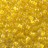 Бисер чешский PRECIOSA круглый 6/0 38686 прозрачный, желтая линия внутри, 50г - Бисер чешский PRECIOSA круглый 6/0 38686 прозрачный, желтая линия внутри, 50г
