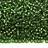 Бисер японский MIYUKI круглый 15/0 #1642 темно-зеленый полуматовый, серебряная линия внутри, 10 грамм - Бисер японский MIYUKI круглый 15/0 #1642 темно-зеленый полуматовый, серебряная линия внутри, 10 грамм
