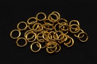 Кольца соединительные 6х1мм, разъёмные, цвет золото, латунь, 13-084, 5г (около 43шт)